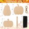 6 Pieces Fall Pumpkin Wooden Cutouts with Ropes 3 Designs Unfinished Pumpkin Shaped Table Wooden Signs for Fall Thanksgiving Halloween Tiered Tray Decor: Home, Kitchen, and Office DIY Craft